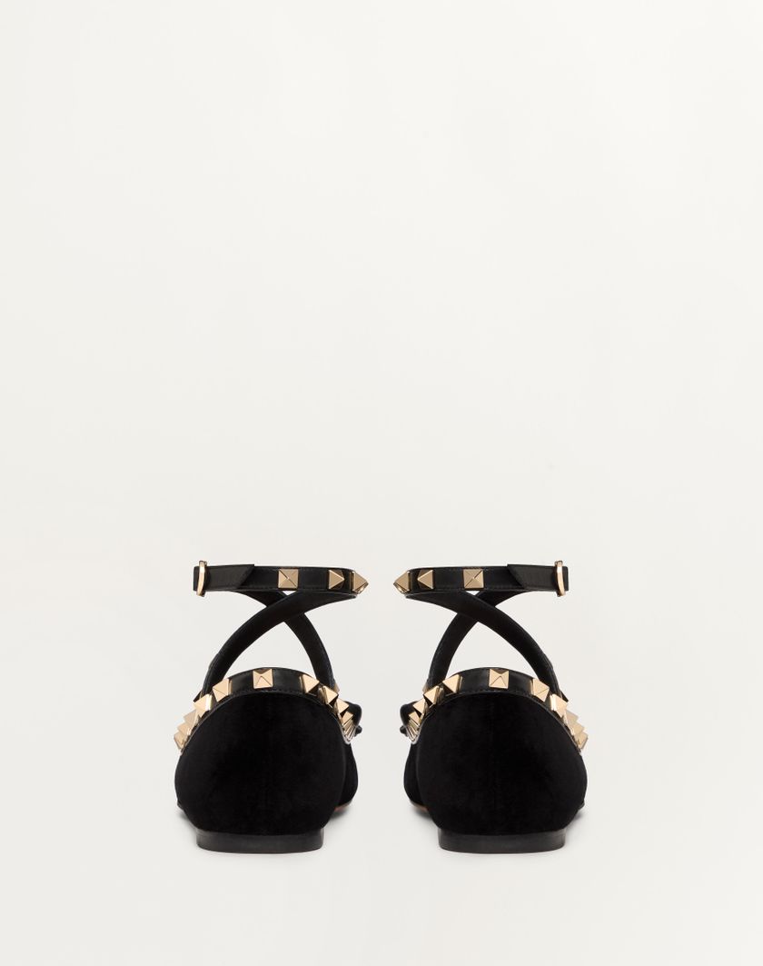 ROCKSTUD VELVET BALLERINA - Image 5